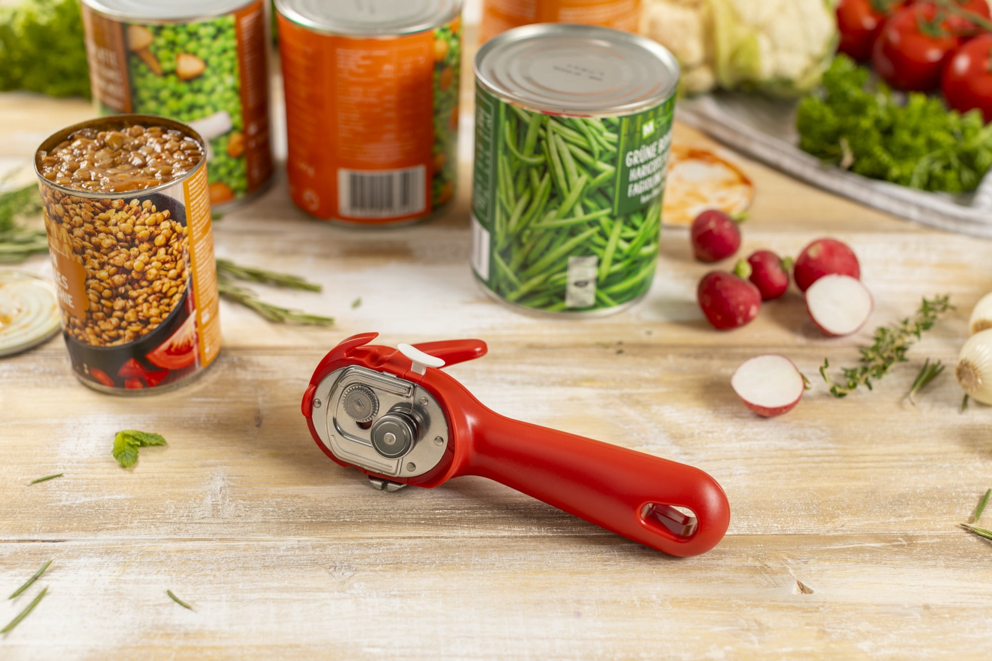 Kuhn Rikon Auto Safety Smooth Edge Non-Slip Stainless Steel Manual Can Openers