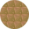 thumbnail image 1 of Ahgly Company Indoor Round Patterned Light Brown Area Rugs, 8' Round, 1 of 6