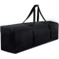 thumbnail image 1 of Bolsa de lona deportiva de 47 pulgadas – Bolsa de equipaje de viaje extra grande con cremallera mejorada, duradera y resistente al agua, negra, 1 of 6
