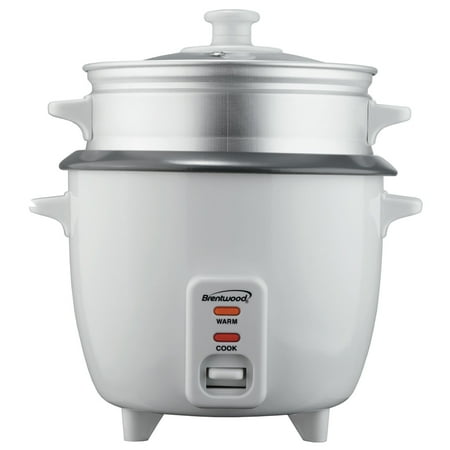 Brentwood Appliances - 4 Cup Rice Cooker and Steamer - White