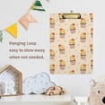 thumbnail image 7 of GZHJMY Cartoon Cake Clipboard A4 Standard Size Decorative Clipboard with Low Profile Metal Clip for Students Men Women Classroom and Office Whiteboard Clipboards, 7 of 7