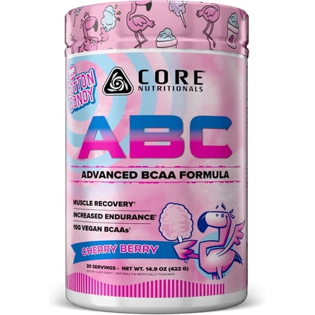 Core Nutritionals ABC Advanced BCAA Supplement 20 Servings (FUN SWEETS - Cherry Berry)