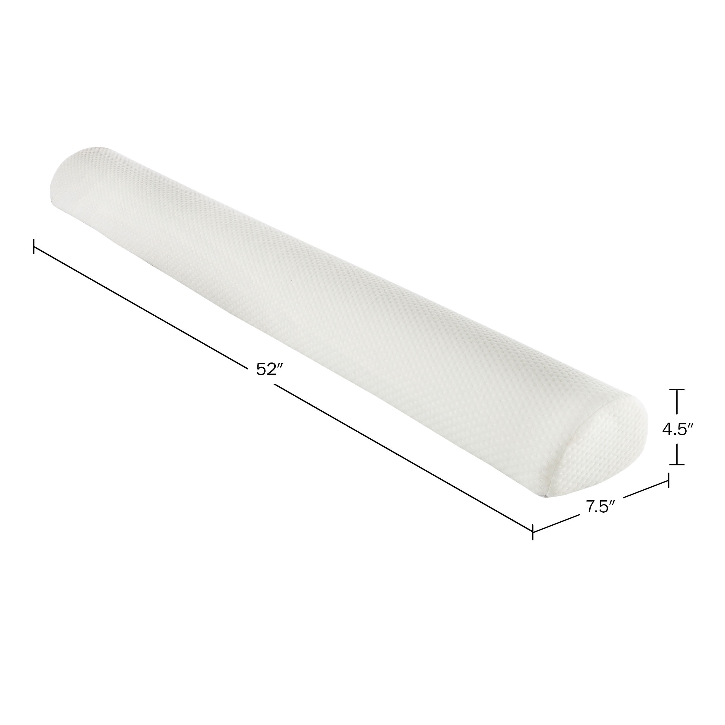 Bluestone Toddler Bed Bumper for Twin, Full, Queen, and King Beds (White)