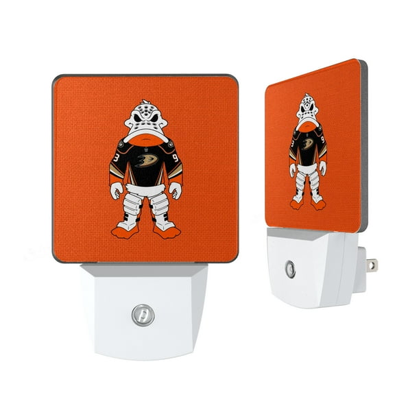 Anaheim Ducks 2-Pack Solid Design Mascot Nightlight Set