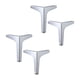 thumbnail image 1 of Eigraketly 4 piezas de sofá para el hogar, sofá, de centro, pata de acero, baño, patas triangulares modernas, accesorios para muebles, Suministros de soldadura Plata 10cm, 1 of 6