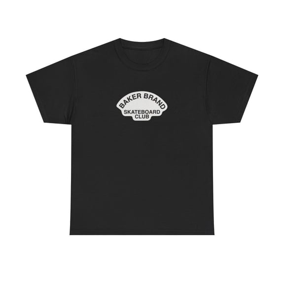 Skateboard Club Baker Brand Skate 2000s Vintage Classic T Shirt Design Print - Black / M