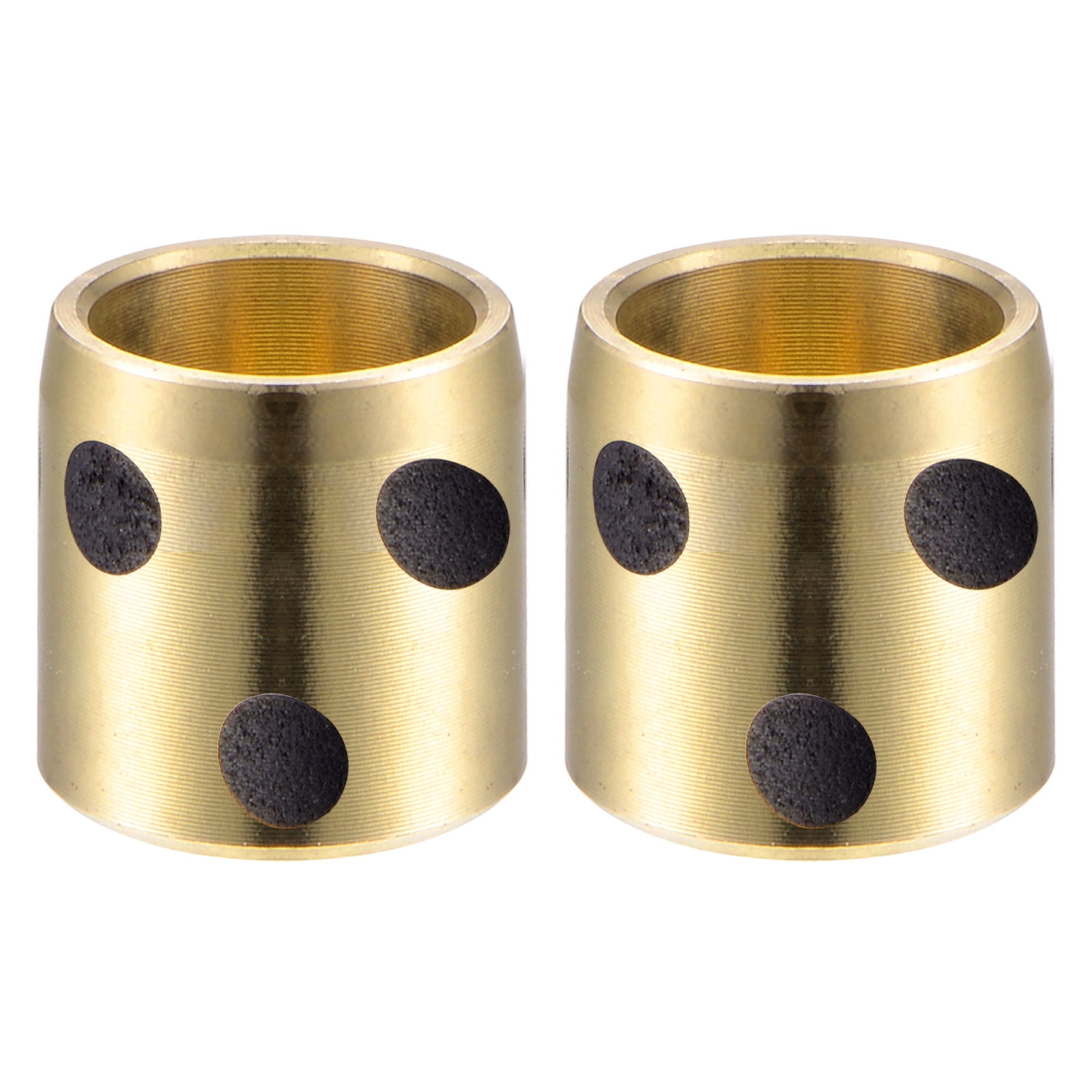 uxcell Sleeve Bearings 8mm Bore 10mm OD 6mm Length Wrapped Oilless Bushings Brass Graphite 