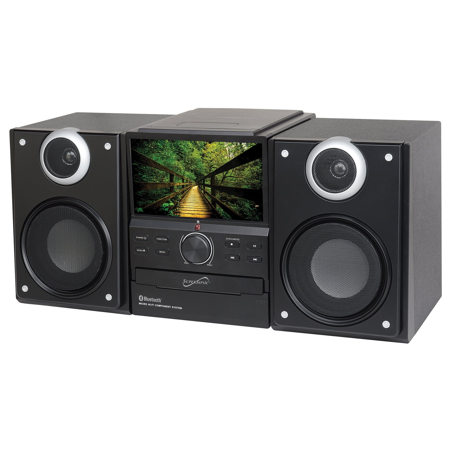Supersonic SC877TV HiFi Audio Micro System and 7Inch TV with