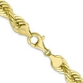 thumbnail image 3 of 10K Yellow Gold Rope Chain Styles Necklace 7 mm Diamond-cut 24 inch, 3 of 4