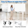 thumbnail image 5 of Tacwily 48x36 inch Rolling Whiteboard on Wheels, Magnetic Dry Erase Board with Stand, 4' x 3' Easel, 5 of 6