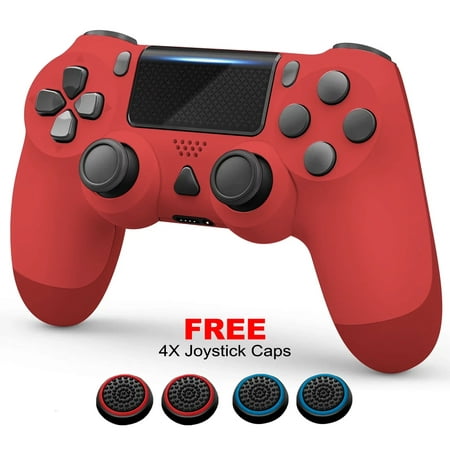 Wireless Controller Compatible with PS4/PS4 Pro/PS4 Slim - Magma Red