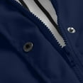 thumbnail image 5 of Casual Utility Raincoat with Large Flap Pockets and Striped Lining Highlighting Solid Color Design and Loose Fit Cut Navy XXL, 5 of 6