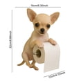 thumbnail image 6 of Dserhfy Dog Toilet Paper Holder Wall Mount Resin Shark Roll Paper Organizer Bathroom Kitchen Paper Towel Tissue Dispenser Decoration, 6 of 8