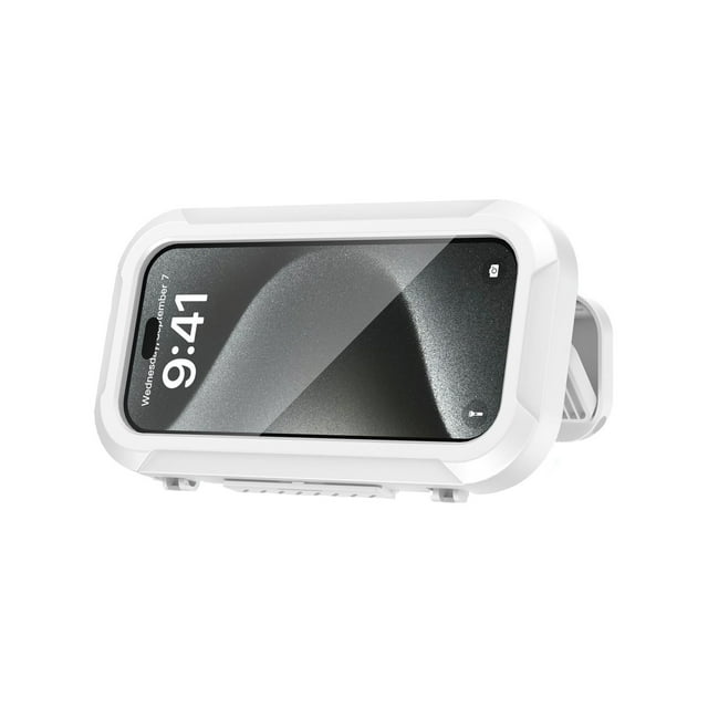 Showersafe Zencey Zencey ShowerSafe Shower Phone Holder 360° Rotation Retractable Adjustable Phone Holder Wall Mount Fog Cell Phone Stand