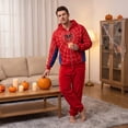 thumbnail image 4 of Halloween Sweatshirt Hero Hoodies Pullover Spider Pattern Shirts Superhero Graphic Print Tops for Halloween Celebration Navy 130, 4 of 4