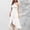 *White, variant on ClodeEU Women's Halter Neck Crisscross Sleeveless Ruffle Hem Midi Dress, Elegant Cocktail Party Evening Gown Black,Women's Plus L
