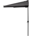 thumbnail image 3 of ABCCANOPY 9FT Patio Half Umbrella With Crank Handle, Dark Gray, 3 of 7