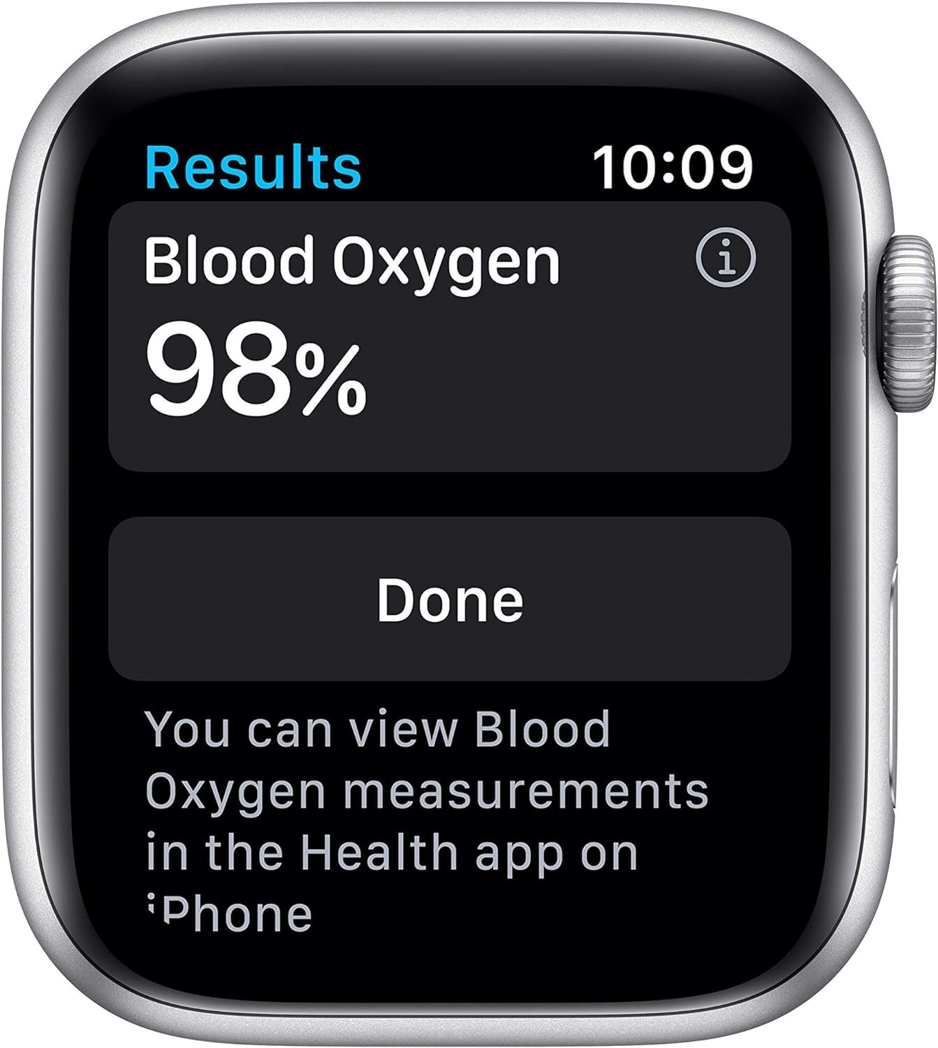 Restored Apple Watch Series 6 GPS, 44mm Silver Aluminum Case with White Sport Band - Regular (Refurbished)