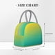 thumbnail image 2 of Balery Teal To Yellow Gradient Bolsa de Almuerzo para Mujeres, Caja de Almuerzo, Bolsa de Almuerzo Pequeña Impermeable, Tote de Almuerzo Reutilizable con Gran Capacidad, 2 of 6