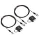 thumbnail image 1 of Uxcell 2Set Candado de Combinación de 3 Dígitos Cable de Seguridad de Acero 6.6' Candado de Viaje Negro, 1 of 7