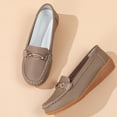 thumbnail image 6 of Wensltd Casual Loafers Shoes for Women Fashion Solid Color Breathable Round Toe Closed Toe Flat Shoes, 6 of 8
