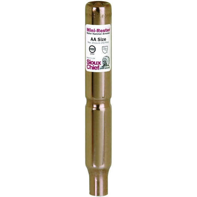 Protector de martillos de agua Sioux Chief MiniRester Copper 5/8