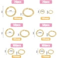 thumbnail image 4 of 340Pcs 14K Gold Plated Brass Jump Ring Open Round Ring Unsoldered Circle Ring Connector Inner Diameter 2-6mm, 4 of 5