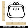 thumbnail image 2 of Coin Purse Self-Inking Rubber Stamp Ink Stamper - Pink Ink - Small 3/4 Inch, 2 of 7