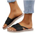 thumbnail image 4 of Quaouag Sandals Slides Womens Open Toe Mule Slip On Slide Shoes, 4 of 7
