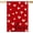 Red, variant on Lanola Love Heart Valentines Day House Flag 28x40 Inch Double Sided, Anniversary Wedding Yard Outdoor Flag