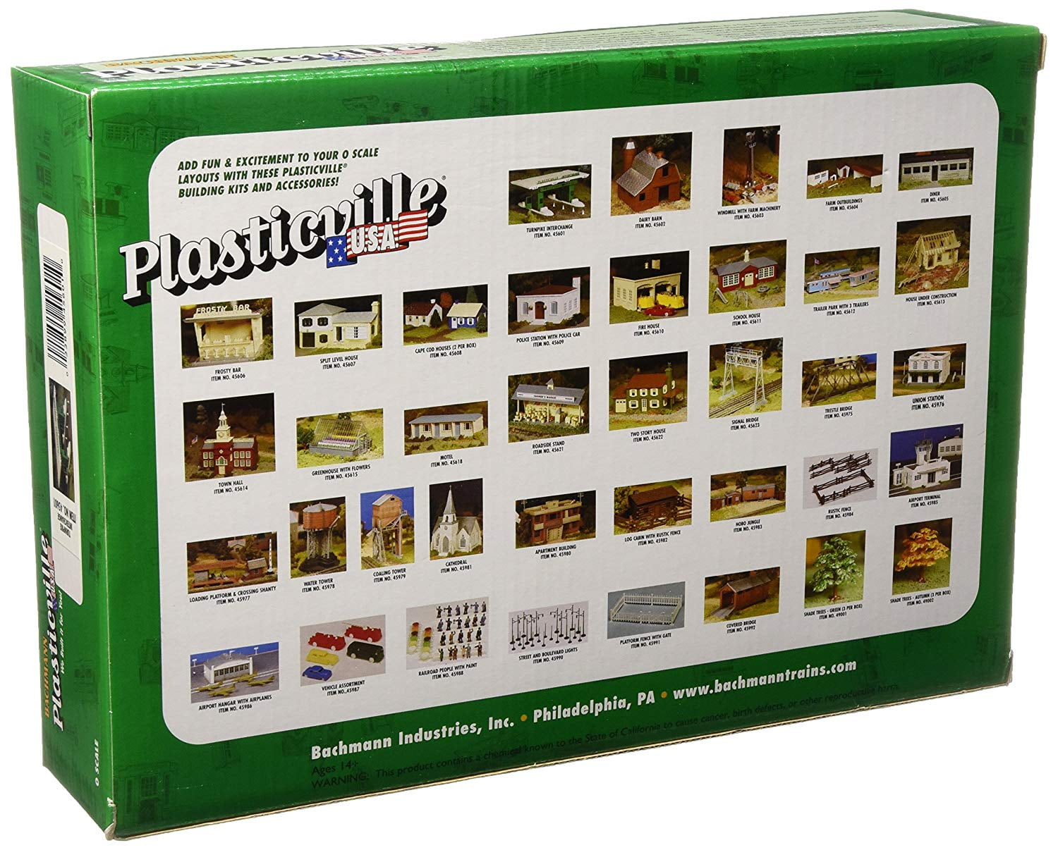 Bachmann Industries Turnpike Interchange Set, O Scale, Un-assembled Plasticville U S A building kit By Bachmann Trains