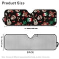 thumbnail image 3 of Psesaysky Windshield Sun Shade Compatible with Car SUV Off-road Vehicle 52.95"x16.14" Folding Front Window Sun Shade for Car Accessories (Mexican Sugar Skull), 3 of 7