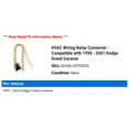 thumbnail image 2 of Radio Wiring Relay Connector - Compatible with 1990 - 2001 Dodge Grand Caravan 1991 1992 1993 1994 1995 1996 1997 1998 1999 2000, 2 of 2