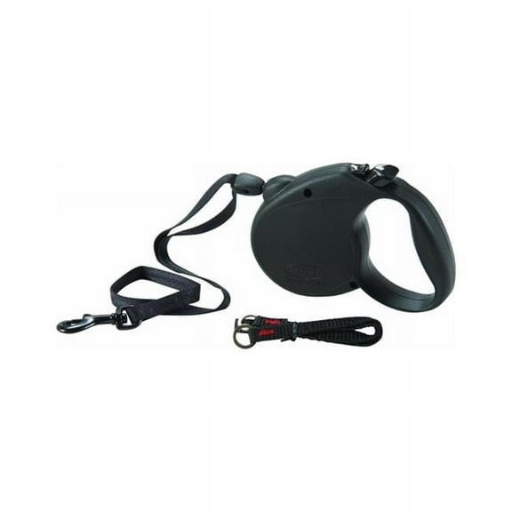 16 ft. Retractable Dog Leash with Soft Grip - Gray