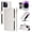 White, variant on Allytechgroup Wallet Case for iPhone 16 Plus with Wrist Strap, Premium PU Leather Slim Flip Cover Stand Bumper Shockproof Protective Cards Slots Anti-Scratch Phone Case for iPhone 16 Plus, Mint