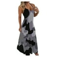 thumbnail image 1 of outfmvch Robe Grande Taille pour Femmes, Robe Longue Sans Manches à Col en V camouflage, Robes d'Automne pour Femmes, 1 of 9