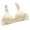 Beige, variant on HVOBTTY Womens Basic Bras, Bras for Women, Women's Non Steel Ring Style Printed Gathered Middle Button Breathable Underwear Daily Bra Beige, XXL