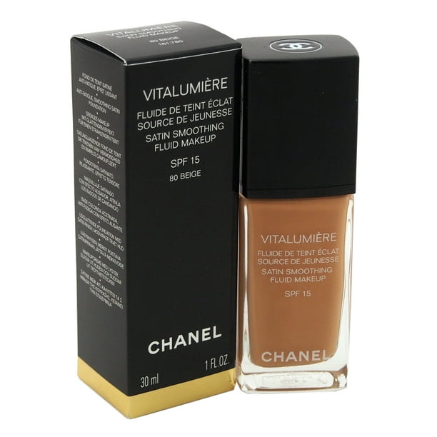 Vitalumiere Satin Smoothing Fluid Makeup SPF 15 - 70 Beige by Chanel for  Women - 1 oz Foundation 
