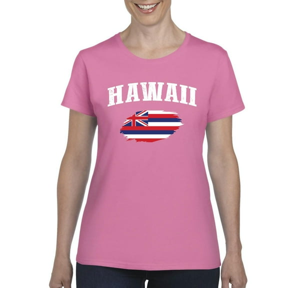 Normal is Boring - Women's T-Shirt Short Sleeve, up to Women Size 3XL - Hawaii Flag