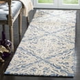 thumbnail image 3 of SAFAVIEH Blossom Githa Damask Runner Rug, Blue/Ivory, 2'3" x 10', 3 of 6