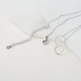 thumbnail image 4 of Anavia Christmas Gifts for Best Friend, Christmas Necklace Gifts for Stepdaughter, Christmas Necklace Card Gift for Unbiological Sister-[Silver Double Circles], 4 of 7
