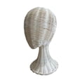 thumbnail image 2 of Soporte de exhibición de sombreros de ratán tejido, maniquí de rostro liviano, multifunción e independiente, soporte para sombreros para accesorios de, 2 of 8