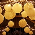 thumbnail image 7 of 10 Pcs White Paper Lanterns Great Home, Party & Wedding Decorations 10 inch, 7 of 7