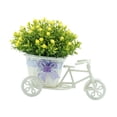 thumbnail image 1 of Cesta de flores contenedor triciclo contenedor de flores duradero planta en maceta simulada Amarillo, 1 of 9