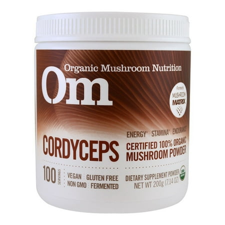Organic Mushroom Nutrition Cordyceps Mushroom Powder for Energy, Stamina and Endurance, 7.14