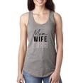 thumbnail image 1 of Wild Bobby, Mom Wife Boss Mother's Day Ladies Racerback Tank Top, Heather Grey, Small, 1 of 6