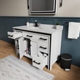 thumbnail image 3 of Lexora Home Ziva 48" Vanity Cabinet in White, 3 of 6
