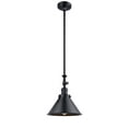 thumbnail image 1 of Innovations 206-BK-M10-BK Transitional One Light Mini Pendant from Franklin Restoration collection in Black finish,, 1 of 1