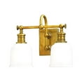 thumbnail image 2 of Hudson Valley Lighting 1972 Keswick 2 Light 14" Wide Bathroom Vanity Light - Brass, 2 of 2