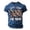 Navy, variant on USA 250 Anniversary Shirt Men Graphic Tee American Flag Design Loose Fit Casual Summer Top Fourth of July Celebration Clothes